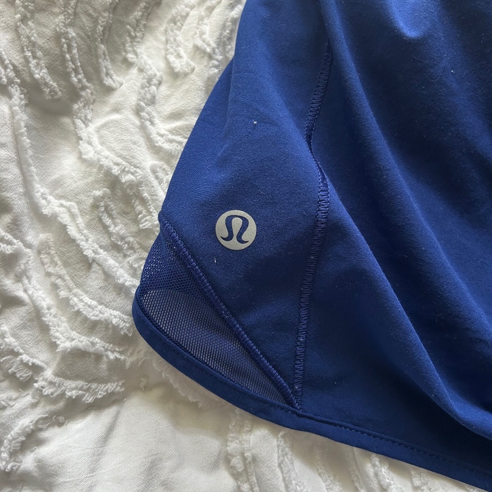 blue lululemon shorts